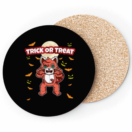 Trick Or Treat Scary Creepy Halloween Monster Coasters