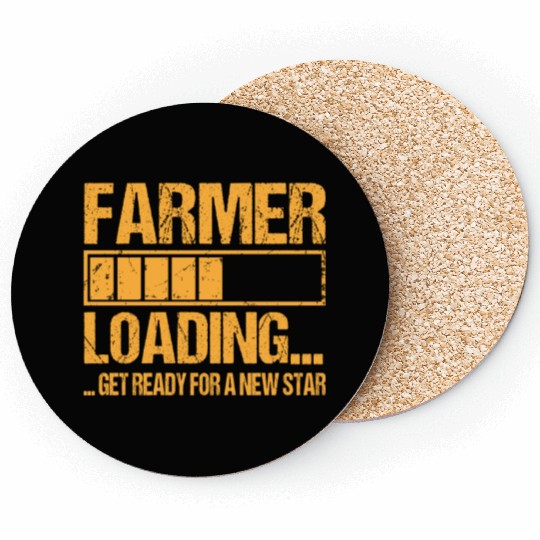 Farmer Loading Farmer Gift Coasters