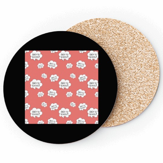 BACK TO SCHOOL SEAMLESS PATTERN Coasters