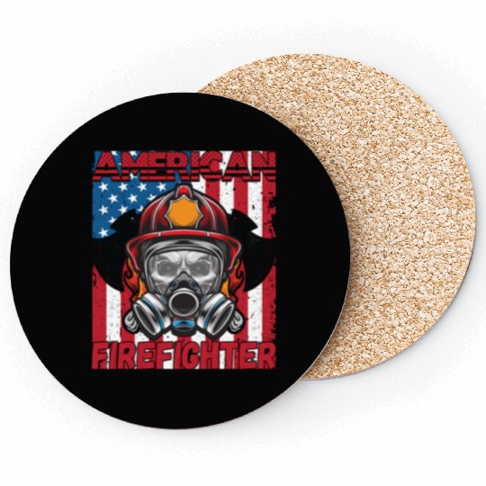 American Firefighter | Head of firefighter in Gas Coasters