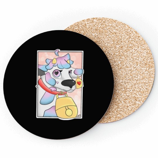Cotton candy cow Coasters