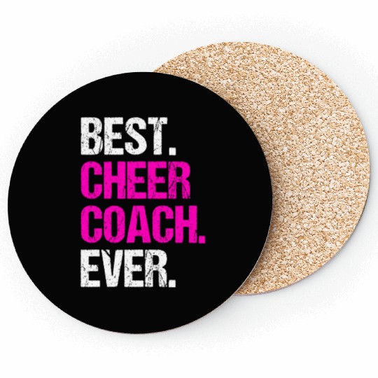Best Cheer Coach Ever Cheer-leading Gift Idea Coasters