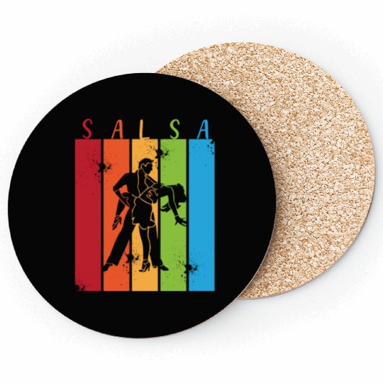 Retro Dance Salsa Dancer Coasters