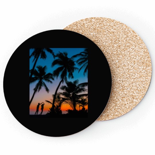 SWEETNESS OF DANCE -SUNSET IMAGE. Coasters