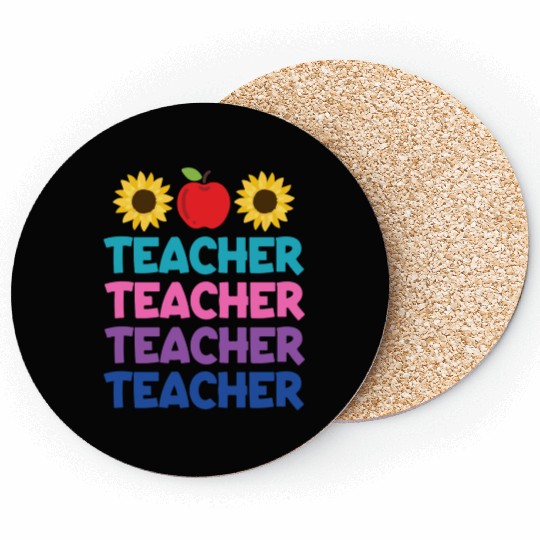 Funny Teacher svg, Teacher Appreciation svg, Kinde Coasters