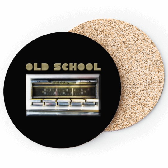 OLD SCHOOL Classic 8 Track Am Fm in Dash Car Radio Coasters