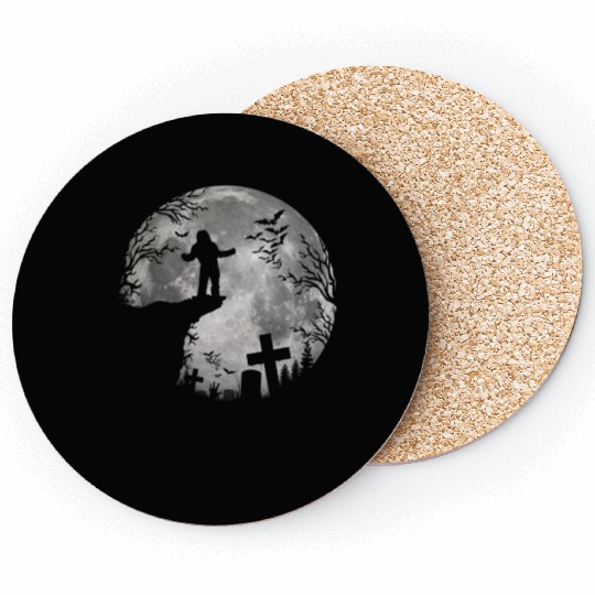 Halloween Werewolf Witchs Full Moon trick or treat Coasters