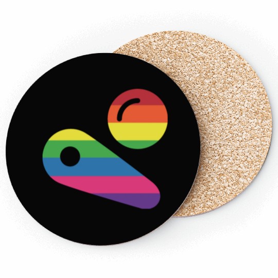 Pinball LGBT Player Coasters
