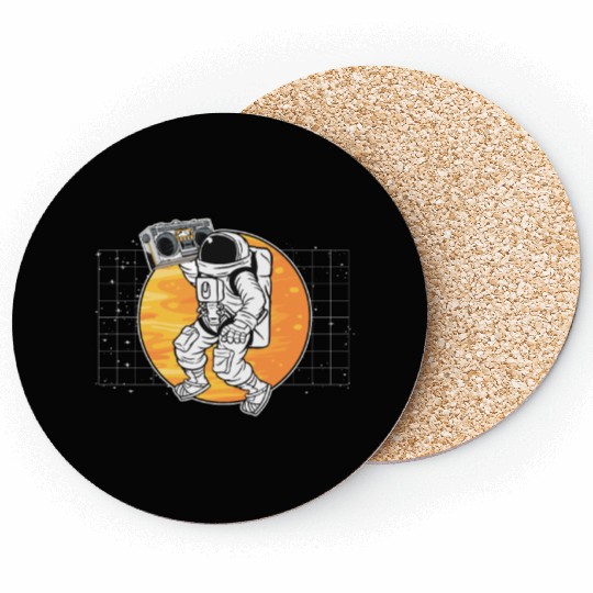 Astronomy Music Lover Radio Space Universe Galaxy Coasters