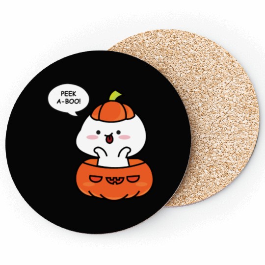 Peek a boo! Let’s prepare the Halloween! Coasters