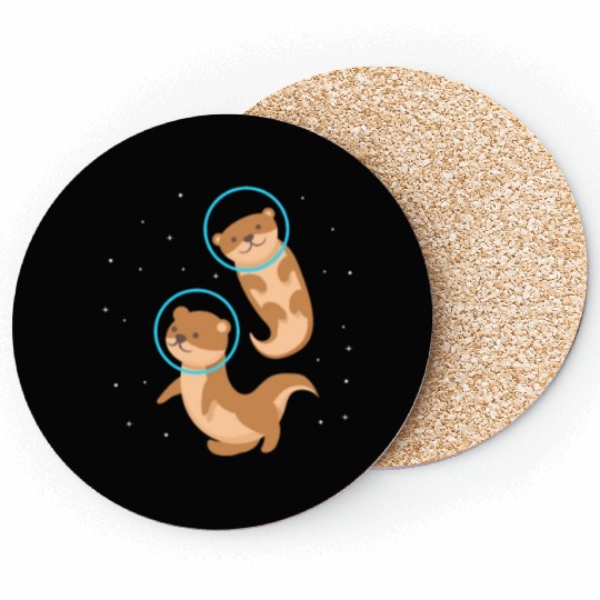 Otter Space Stars Coasters
