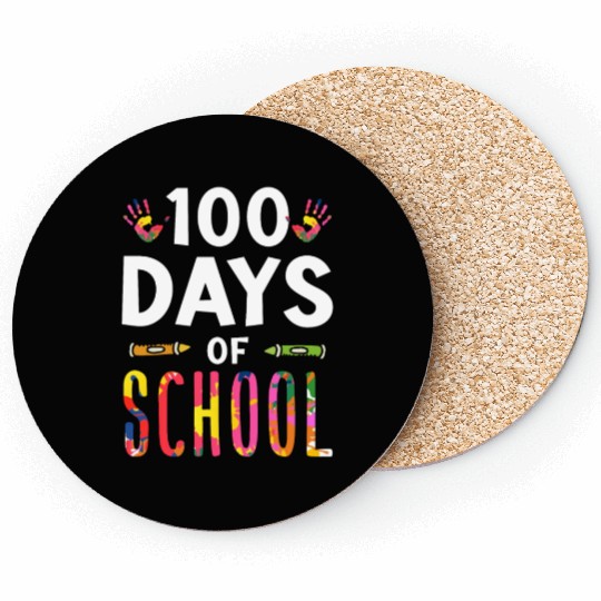 100 Days Of School Team Cute Sweet Sayings Coasters