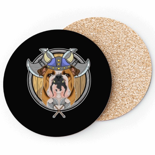 English Bulldog I Valhalla I Viking Coasters
