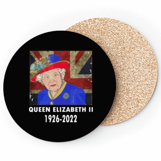 Queen Elizabeth II - rip Queen Elizabeth II - rest Coasters