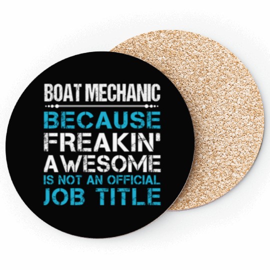Boat Mechanic Coasters - Freaking Awesome Gift Item