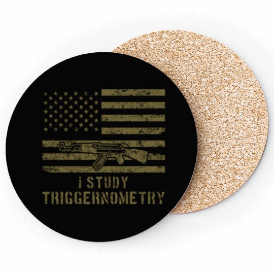 I Study Triggernometry Gun Lover Coasters