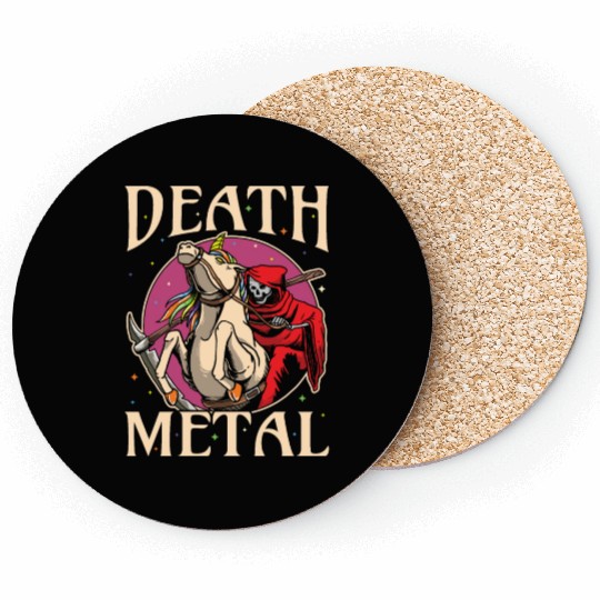 Reaper Rock Satan Unicorn Festivals Death Metal Coasters