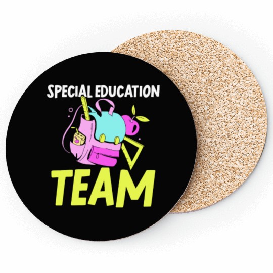 Special Education Team Sped Teacher Awareness Coasters
