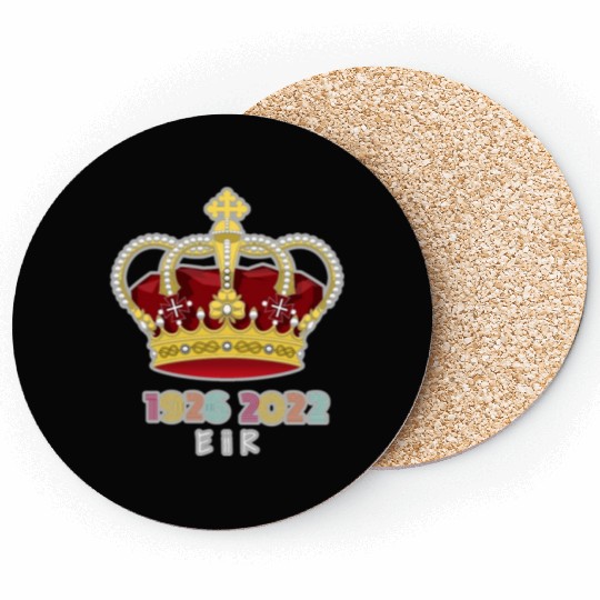 Queen Elizabeth II Royal Coat Emblem Monarch Crown Coasters