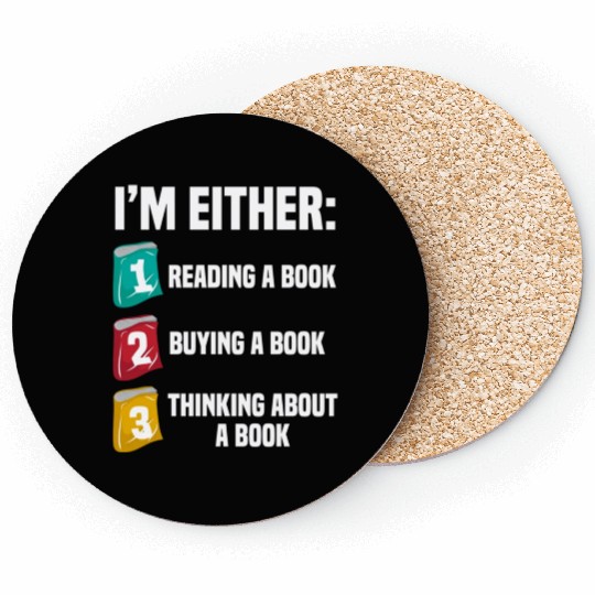 Reading Lover Gift Book Nerd Coasters