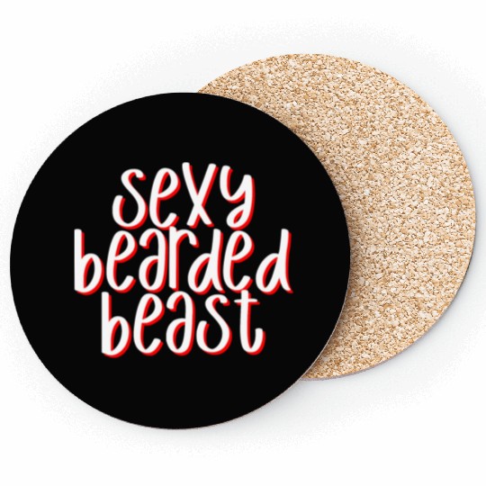 Sexy Bearded Beast 3 Coasters
