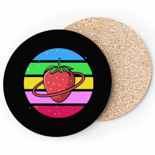 Strawberry Planet Galaxy Coasters