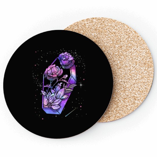 Coffin of Roses Coasters