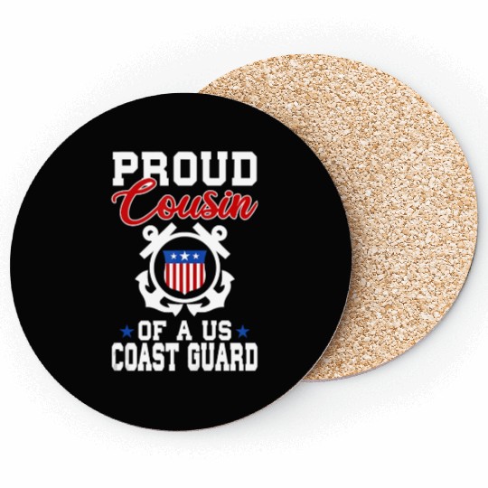 Proud US Coast Guard Cousin Coasters