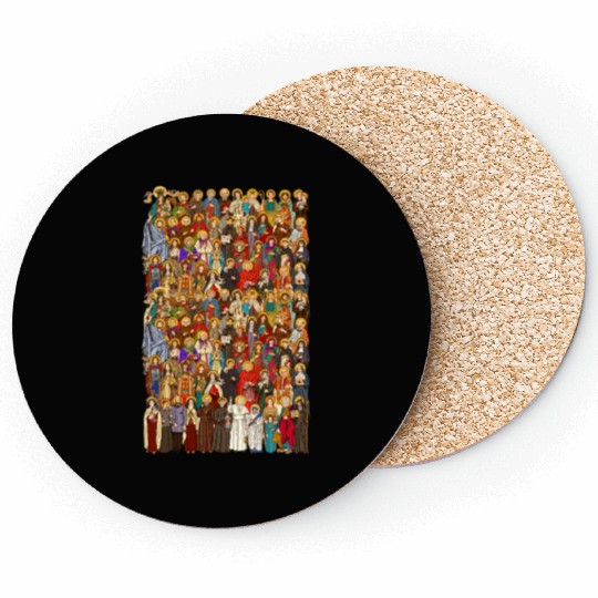 Saints, All saints, Catholic Saints Coasters