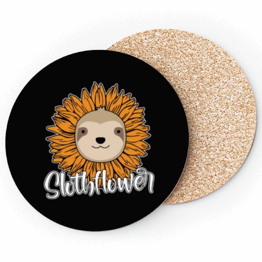 Sloth Flower Coasters