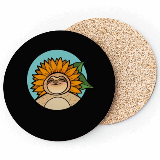 Sloth Flower Coasters