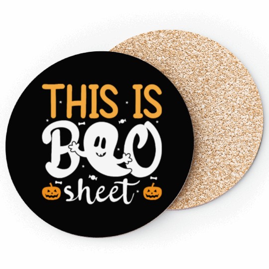 Halloween Costume - This Is Boo Sheet Ghost Coasters