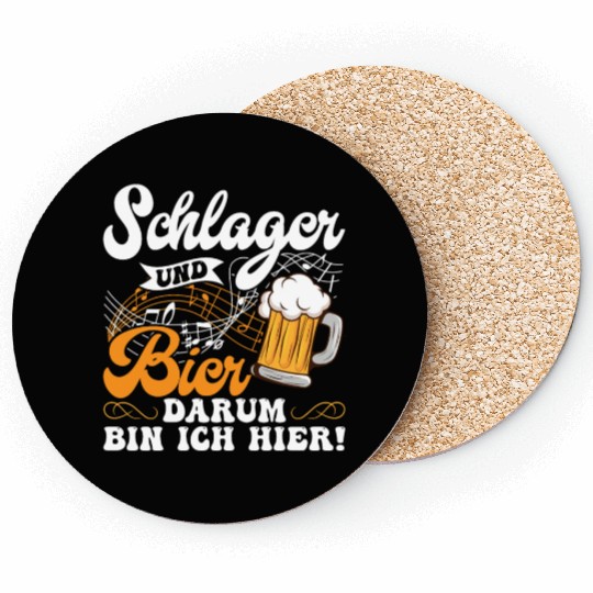 Folk Music Party Festival Outfit German Hits Coasters