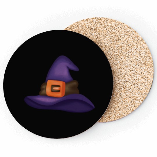 Halloween Witch Hat Coasters