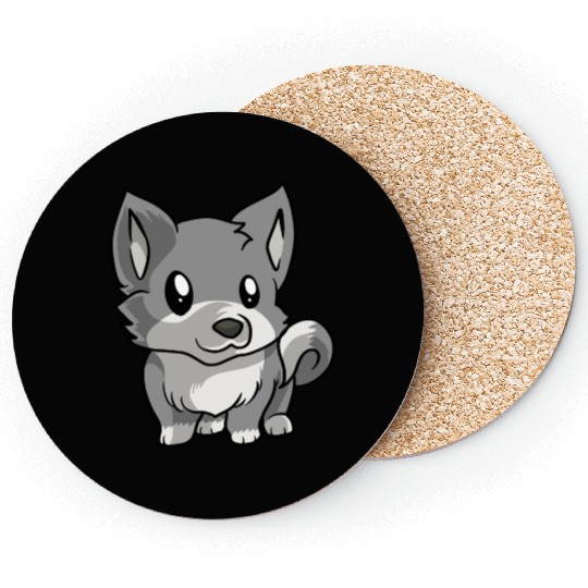 Puppy Wolf Coasters