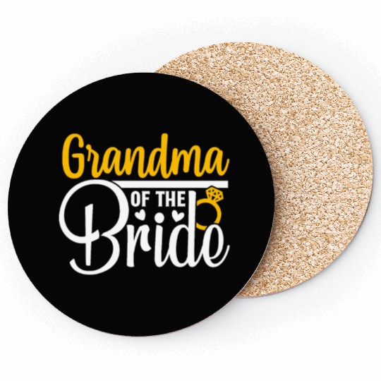 Grandma Of The Bride Wedding Party Matching Gift Coasters