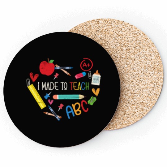 Made To Teach University Students School Teacher Coasters