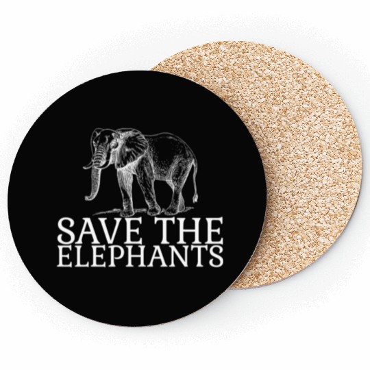 Save The Elephants Unique say no to Ivory Coasters
