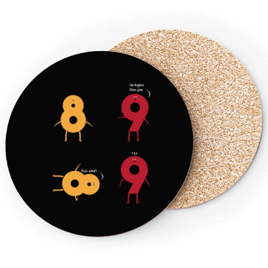 Engineering Infinity Number Eight Funny Math Pun Coasters