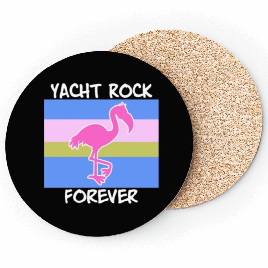 Yacht Rock Forever Coasters 80s Style flamingo