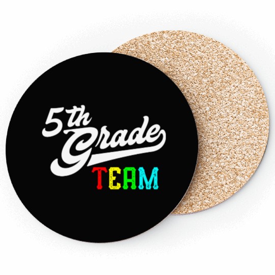 5Th Grade Team Baseball Style Teacher Team Coasters