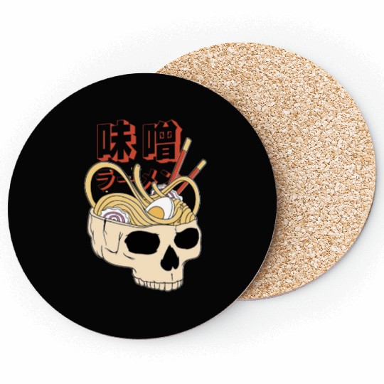 Ramen skull Coasters