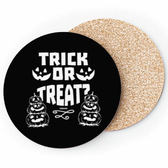 Halloween Party Trick Or Treat Jack O Lantern Coasters