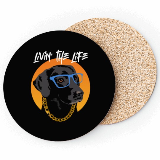 Dog Breed Livin' The Life Labrador Retriever Coasters
