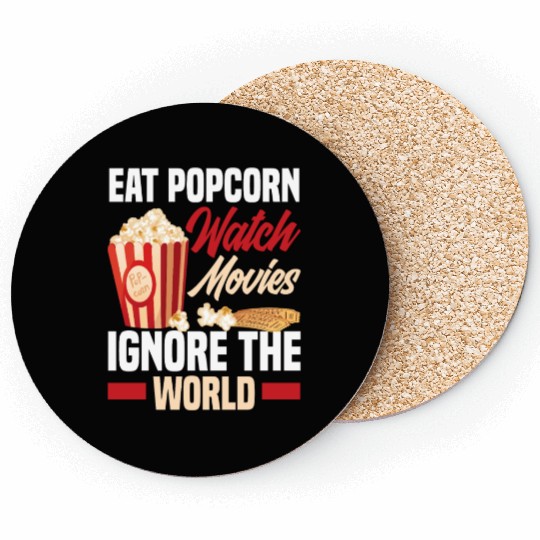 Film Popcorn Cinema Coasters