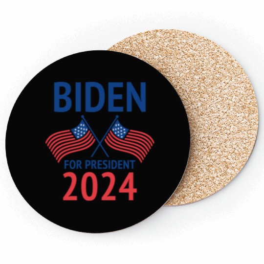 Joe Biden For President 2024 Coasters
