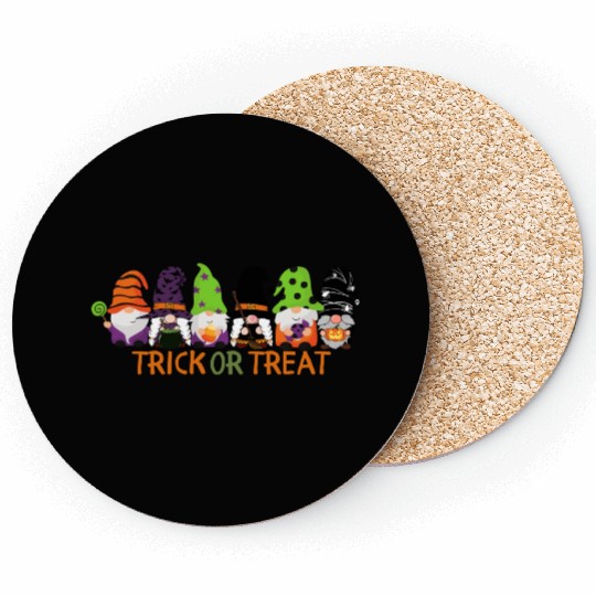 Trick or Treat Gnomes Coasters