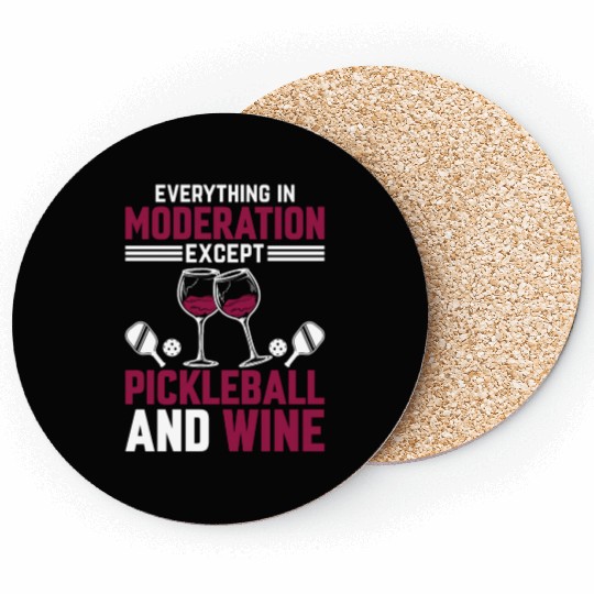 Playing Pickleball Tennis Paddleball Pickleball Pl Coasters
