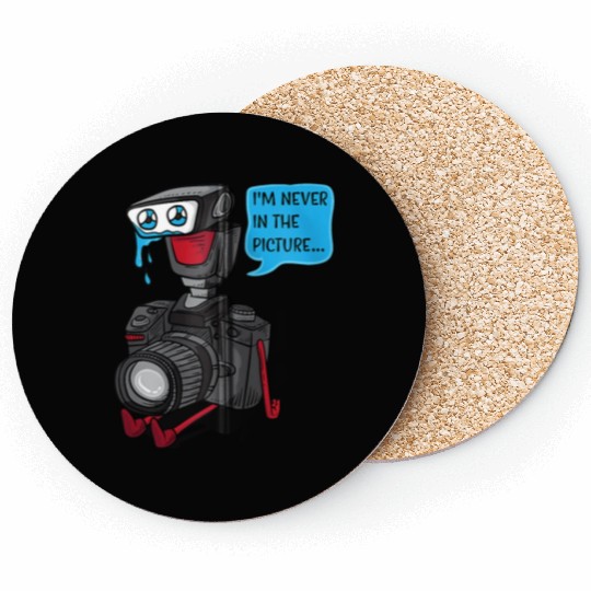 Sad Photo Camera Crying Photographer Joke Gift Pho Coasters
