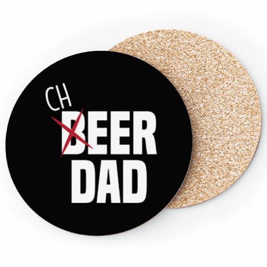 Funny Cheer Dad Cheerleading Dad Beer Coasters